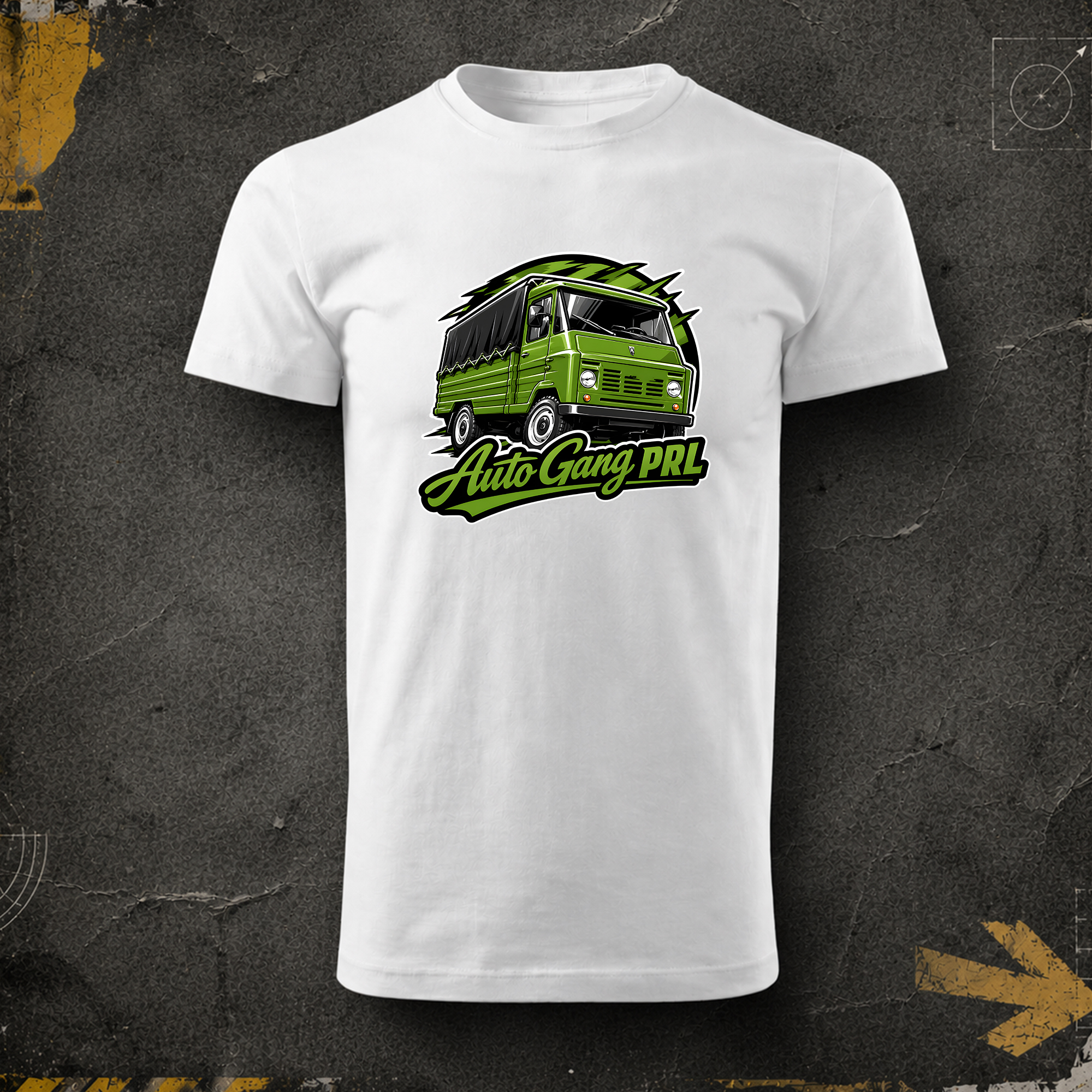 T-shirt Autogang PRL Zielony Żuk
